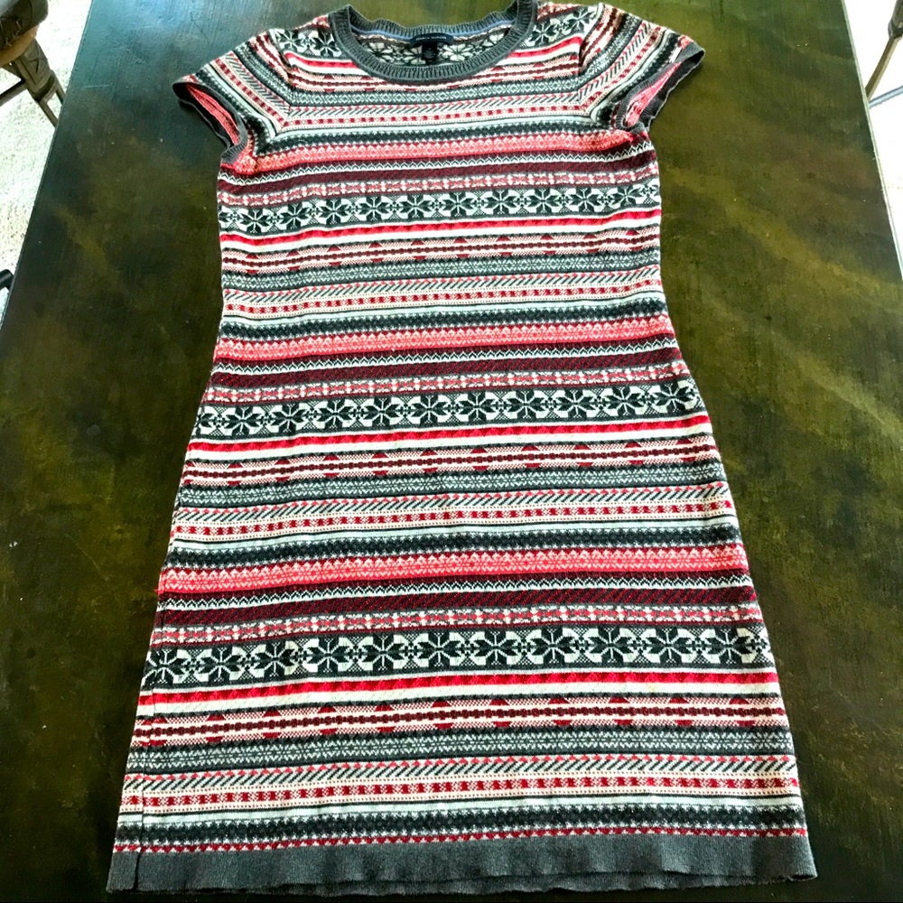 Tommy Hilfiger SZ M Cotton Knit Dress Cap Slv. EUC